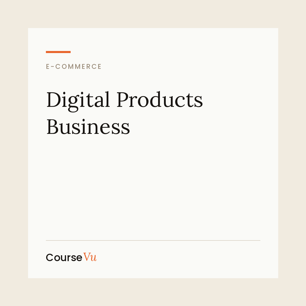 Digital Products Business