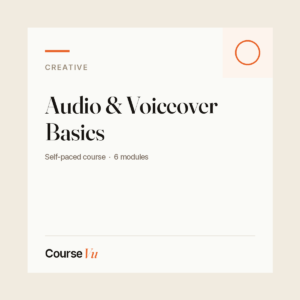 Audio & Voiceover Basics — CourseVu course cover