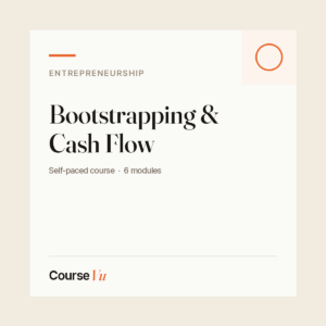 Bootstrapping & Cash Flow — CourseVu course cover