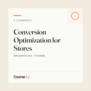 Conversion Optimization for Stores — CourseVu course cover