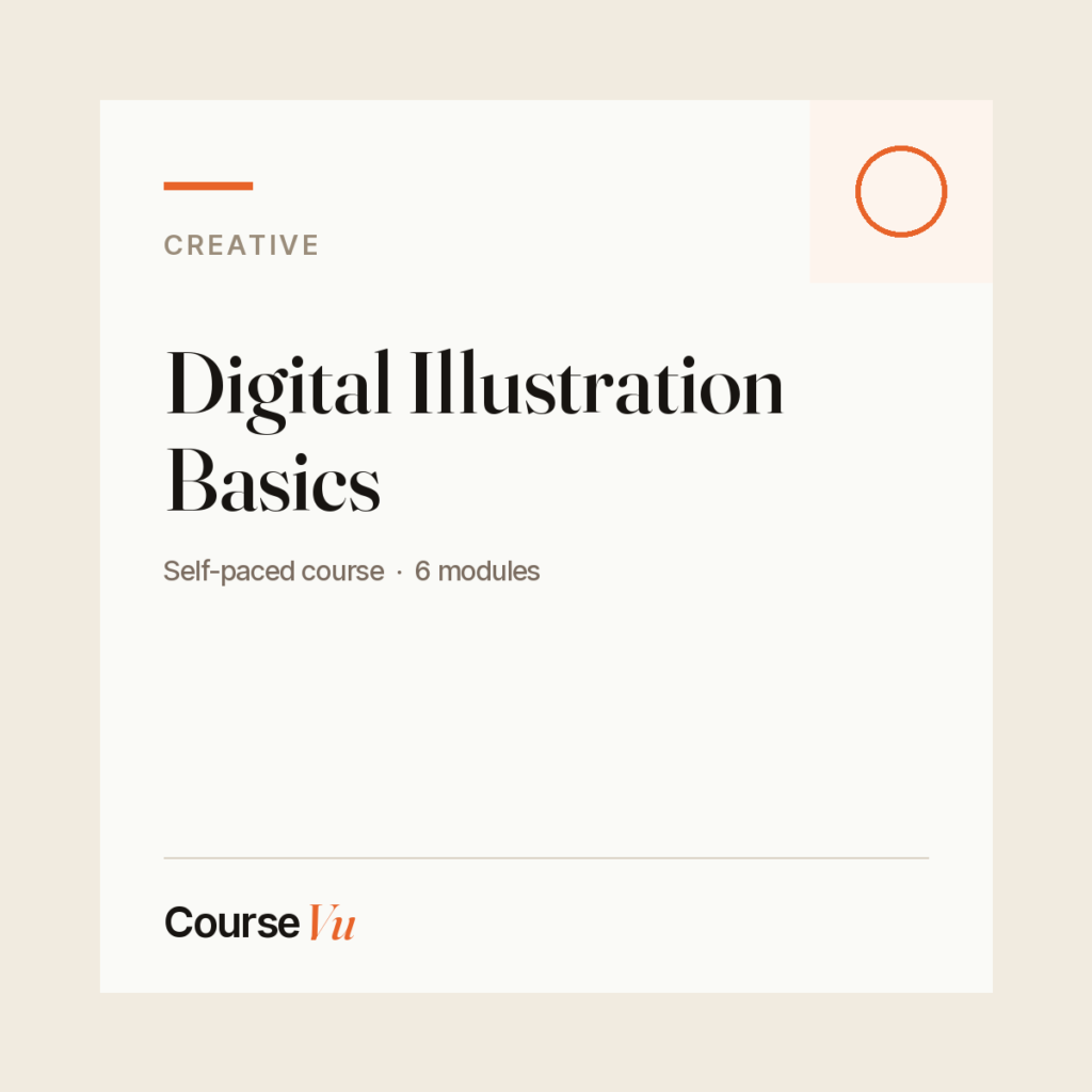 Digital Illustration Basics — CourseVu course cover