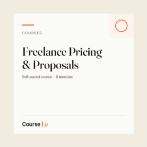 Freelance Pricing & Proposals — CourseVu course cover