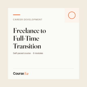 Freelance to Full-Time Transition — CourseVu course cover