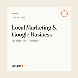 Local Marketing & Google Business — CourseVu course cover