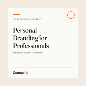 Personal Branding for Professionals — CourseVu course cover