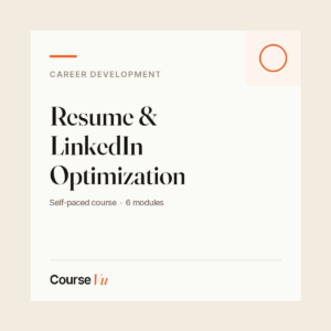 Resume & LinkedIn Optimization — CourseVu course cover