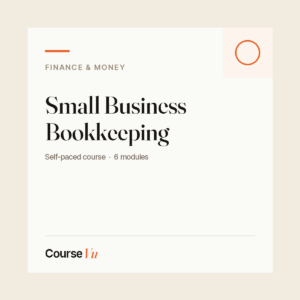 Small Business Bookkeeping — CourseVu course cover