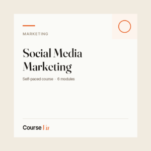 Social Media Marketing — CourseVu course cover
