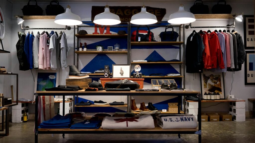Clothes store interior