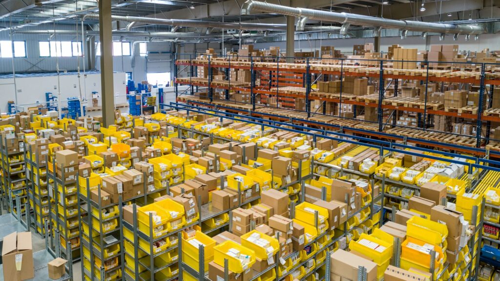 Yellow and white plastic box lot