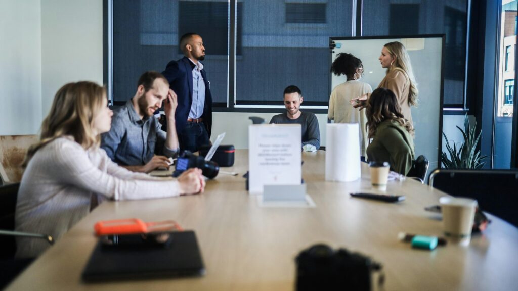 People sitting at the table
