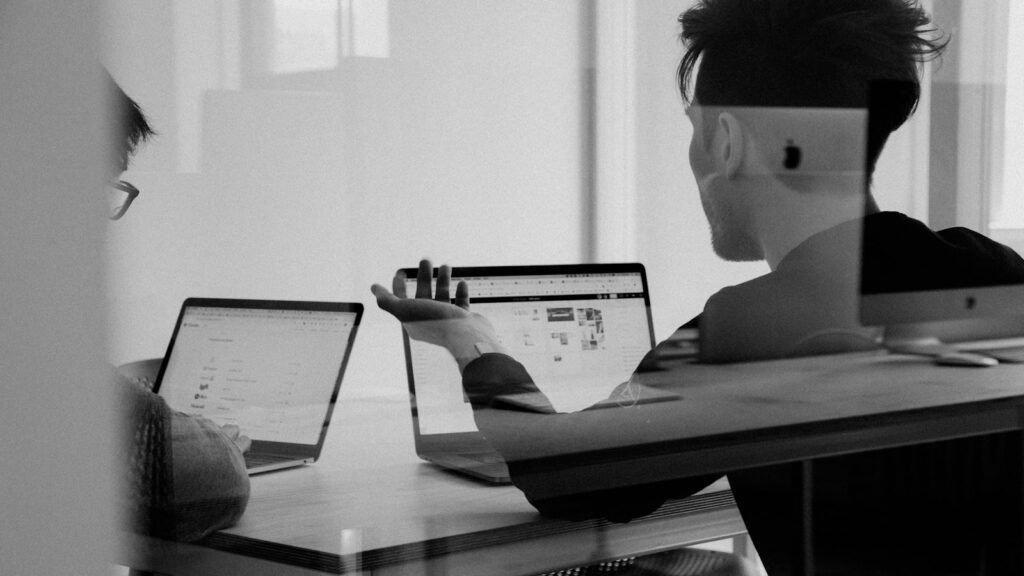 Man using MacBook